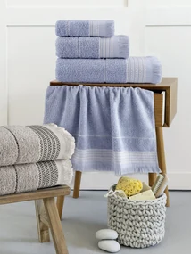 Σετ Πετσέτες (30x50 + 50x90 + 70x140) Plush - Gray - Nima Home