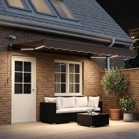 vidaXL Αναδιπλούμενη τέντα Taupe 600 x 300 εκ Πολυεστέρας