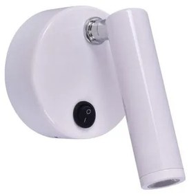 Απλίκα Φωτιστικό Τοίχου LED Μέταλλο FIX H15 Φ8 Homelighting-77-3516-Λευκό 77-3516