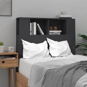 Κεφαλάρι Με Αποθηκευτικό Χώρο Μαύρο 100 x 18,5 x 104,5 εκ. - Μαύρο