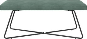 vidaXL παγκάκι Μονόχρωμο Θαλασσί 110 x 40 x 45 cm Βελούδο