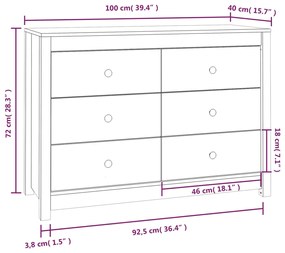 ΒΟΗΘΗΤΙΚΟ ΝΤΟΥΛΑΠΙ ΛΕΥΚΟ 100X40X72 ΕΚ. ΑΠΟ ΜΑΣΙΦ ΞΥΛΟ ΠΕΥΚΟΥ 821765