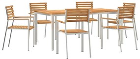 vidaXL Σέτ φαγητού για κήπο 7 pcs