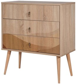 Συρταριέρα City Trio Desert 869VEL3463 80x40x90cm Oak