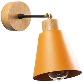 Φωτιστικό Τοίχου - Απλίκα Manavgat 525NOR3133 Φ14x25cm 1xE27 40W Natural-Orange Opviq