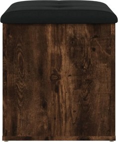 vidaXL Παγκάκι Αποθήκευσης Καπνιστή Δρυς 42x42x45 εκ. από Επεξ. Ξύλο