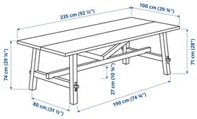 MOCKELBY/NORRARYD τραπέζι και 6 καρέκλες 591.614.92