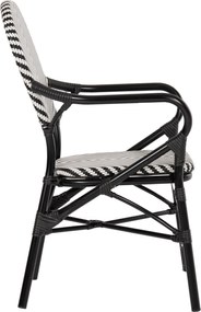 ΠΟΛΥΘΡΟΝΑ ΑΛΟΥΜΙΝΙΟΥ ΜΕ TEXTLINE ΜΑΥΡΟ-ΛΕΥΚΟ HM5928.01 56x59x94,5Yεκ.