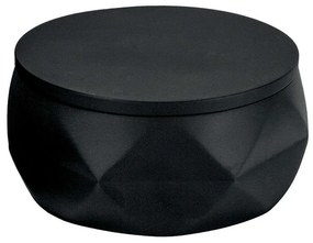 Βάζο Για Βαμβάκι Crackle Jar 8046 10,5x6,0cm Black Kleine Wolke Πολυρεσίνη
