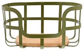 Φρουτιέρα Bamboo Essentials Με Ατσάλι Λαδί - Estia