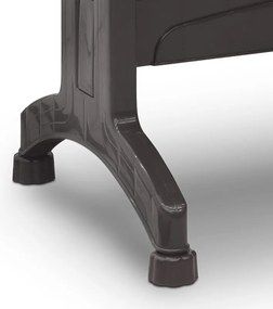 Τραπέζι πολυπροπυλενίου Callan Megapap χρώμα καφέ 120x70x73εκ.