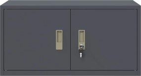 vidaXL Ντουλάπι αποθήκευσης Ανθρακί 80 x 40 x 40 cm Ατσάλι