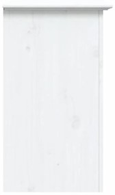 Κομοδίνο BODO Λευκό 53 x 38,5 x 66 εκ. από Μασίφ Ξύλο Πεύκου - Λευκό