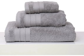 Πετσέτες Σετ 3Τμχ Σε Συσκευασία Δώρου Des. Soft Grey Anna Riska Σετ Πετσέτες 30x50cm 100% Βαμβάκι
