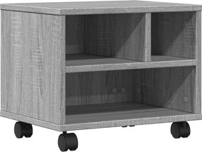 vidaXL Βάση Εκτυπωτή με Ρόδες Γκρι Sonoma 41x32x34,5 εκ.