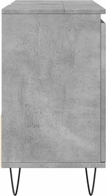 vidaXL Ντουλάπι Μπάνιου Γκρι Σκυροδέματος 65x33x60 εκ. Επεξ. Ξύλο