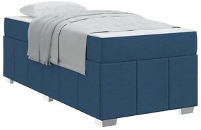 vidaXL Σκελετός Κρεβατιού Μπλε 120 x 190 cm ύφασμα