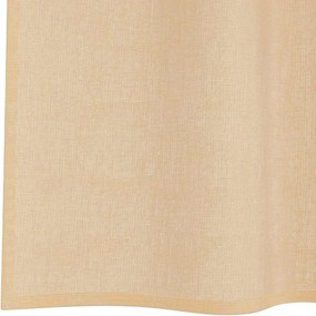 vidaXL Κουρτίνες Voile με τσέπες ράβδου 2 τεμάχια Χρώμα Άμμου