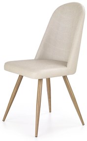 60-20950 K214 chair, color: dark cream / honey oak DIOMMI V-CH-K/214-KR-C.KREMOWY/D.MIODOWY, 1 Τεμάχιο