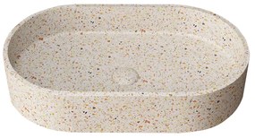 KARAG  LINUS Νιπτήρας επικαθήμενος με βαλβίδα LINUS Fruitcake CS-0010 KARAG 60x35x12cm KARAG-5206836668529