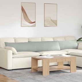 vidaXL Μαξιλάρι Καναπέ 2 pcs Ανοιχτό γκρι 200 x 40 εκ.