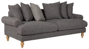 Καναπές τριθέσιος UK SOFA 210x97x92 με μαξιλάρες στην πλάτη ύφασμα Toredo 19 - 783-7131