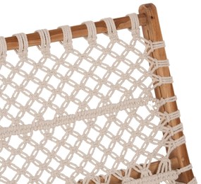 Πολυθρόνα ANTIB C9466.01 Ξύλο ΤΕΑΚ με Nylon Λευκό Σχοινί 65x77x68Υεκ. 65x77x68 εκ.