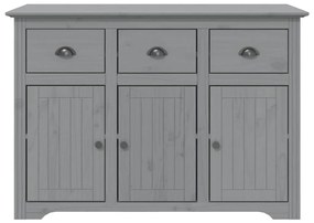 Μπουφές BODO Γκρι 115,5x44x80 εκ. από Μασίφ Ξύλο Πεύκου - Γκρι