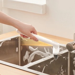 ECOCO βούρτσα καθαρισμού E24027, περιστρεφόμενη, 21x10x4.3cm, λευκή