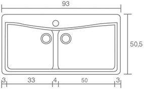 Νεροχύτης Sanitec 326-Granite Celtic Stone