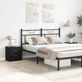 vidaXL Κομοδίνα 2 τεμ. Μαύρη Δρυς 40x30x40 εκ. από Τεχνητό Ξύλο