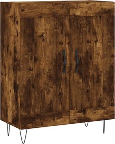 vidaXL Ντουλάπι Καπνιστή Δρυς 69,5x34x180 εκ. από Επεξεργασμένο Ξύλο