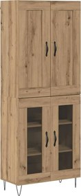 vidaXL Highboard Artisan Oak 69,5 x 34 x 180 εκ. Επεξεργασμένο ξύλο