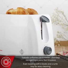 Τοστιέρα Magefesa Λευκό 750 W