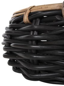 ΚΑΛΑΘΙ ΔΑΠΕΔΟΥ POTTS  ΜΑΥΡO&amp;ΦΥΣΙΚΟ ΧΡΩΜΑ- CL RATTAN Φ62x36Yεκ.