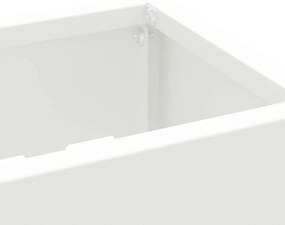 vidaXL Σχέδιο & βάση αποθήκευσης Λευκό 28 x 12 x 41 εκ Μέταλλο