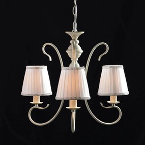Φωτιστικό Οροφής Textile DL7613 White Metal, Fabric