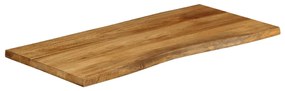 vidaXL Επιφάνεια Τραπεζιού 120x60x3,8 εκ. Live Edge Μασίφ Ξύλο Μάνγκο
