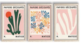 Κάδρα (Σετ 3Τμχ) 122RMF1136 38x53cm Multi Wallity Κάθετοι Mdf,Ξύλο