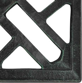vidaXL Βάση Ομπρέλας Πράσινη 44 x 44 x 31 εκ. από Χυτοσίδηρο