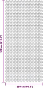 vidaXL Χαλί Σκηνής Ανθρακί 5,5x2,5 μ.