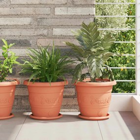 vidaXL Γλάστρες φυτών 24 pcs Κεραμιδί Ø 26 x 21.5 εκ Πλαστικό