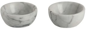 Ντιπάκια (Σετ 2Τμχ) AH-MS24138 Φ7x3cm Marble White Andrea House Marble