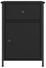 vidaXL Κομοδίνο Μαύρο 40 x 42 x 60 εκ. από Επεξεργασμένο Ξύλο