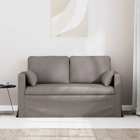 vidaXL Καναπές 120cm Taupe Μέταλλο
