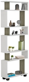 ΒΙΒΛΙΟΘΗΚΗ ΜΕΛΑΜΙΝΗΣ OLIVE GREY ΛΕΥΚΟ 60x19,5x165Υεκ.FB98923.11 0534675