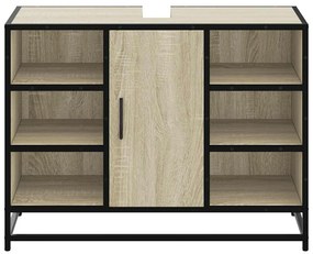 vidaXL Ντουλάπι Μπάνιου Νιπτήρα Sonoma Δρυς 80 x 33 x 60εκ. Επεξ. Ξύλο
