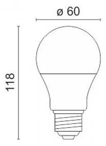 Λαμπτήρας LED E27 10W 3000k