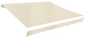 vidaXL Τεντόπανο Κρεμ 6 x 3 μ. Καραβόπανο (Χωρίς Πλαίσιο)