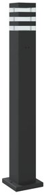 vidaXL Φωτιστικό Δαπέδου Εξ. Χώρου 3 τεμ. Μαύρο 80 εκ. Αλουμινίου